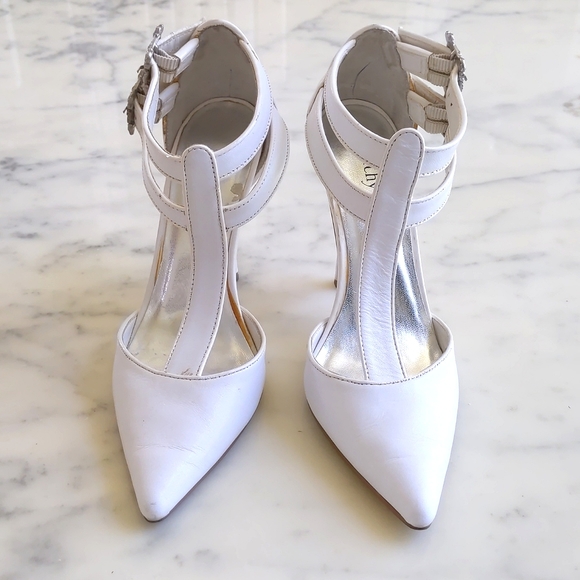 Cathy Jean Leather Upper Pointed Toe Shoes with 4" heels. - Picture 2 of 6